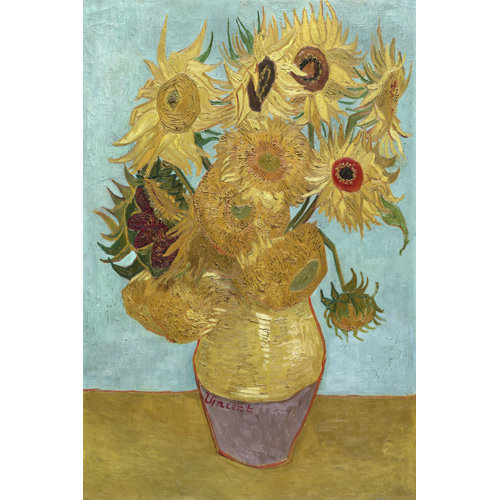 August Grove® Van Gogh Sunflowers I On Canvas by Vincent Van Gogh Print